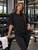 Fifth Avenue DONST Oversized Womens T-Shirt - Black
