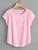 Fifth Avenue Women's Plain Dolman T-Shirt - Pink