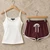 Fifth Avenue Women's WSNS201 T-Shirts and Shorts Set - Maroon