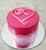 Pink Heart Cake - 2.lbs 