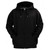 Black Premium Fleece Zip Hoodie by Tee Tall