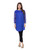 Royal Blue Cotton and Net Top For Women by Tee Tall