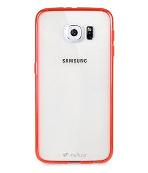 Melkco PolyUltima Case for Galaxy S6 - Transparent Red
