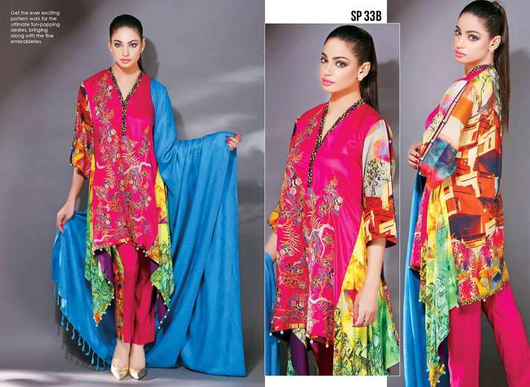 Nation Digital Embroidered Linen Collection - SP-33B
