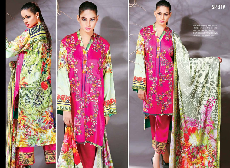 Nation Digital Embroidered Linen Collection - SP-31A