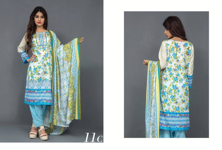 Monsoon Lawn by Al Zohaib 2017 Design 11C