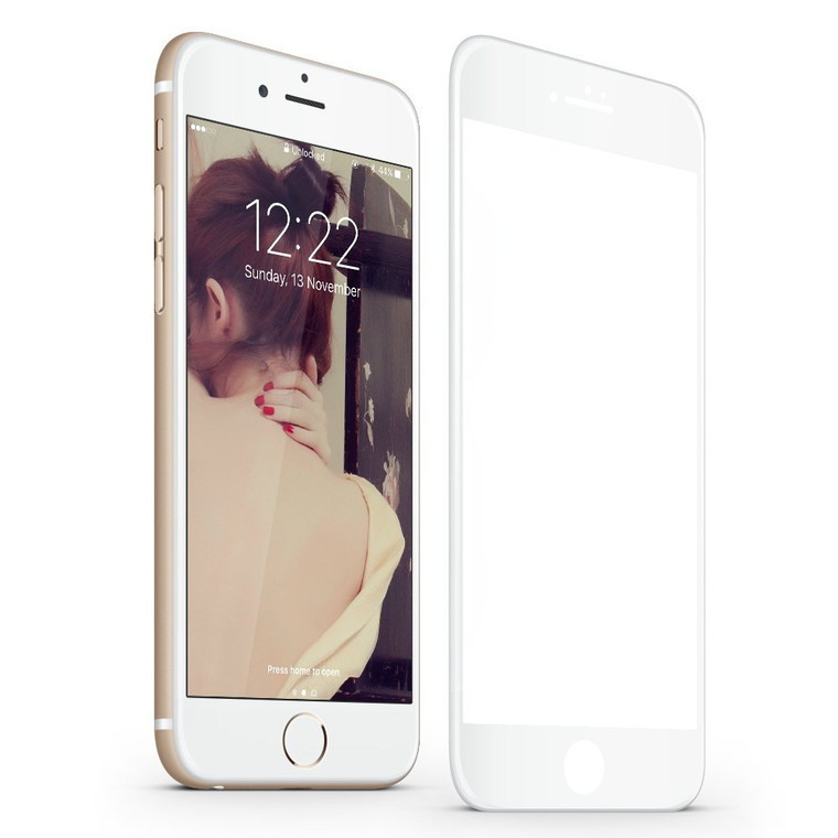 Ensida 3D Curved Fit HD 9H Tempered Glass Screen Protector iPhone8/iPhone 7/6S/6 - White