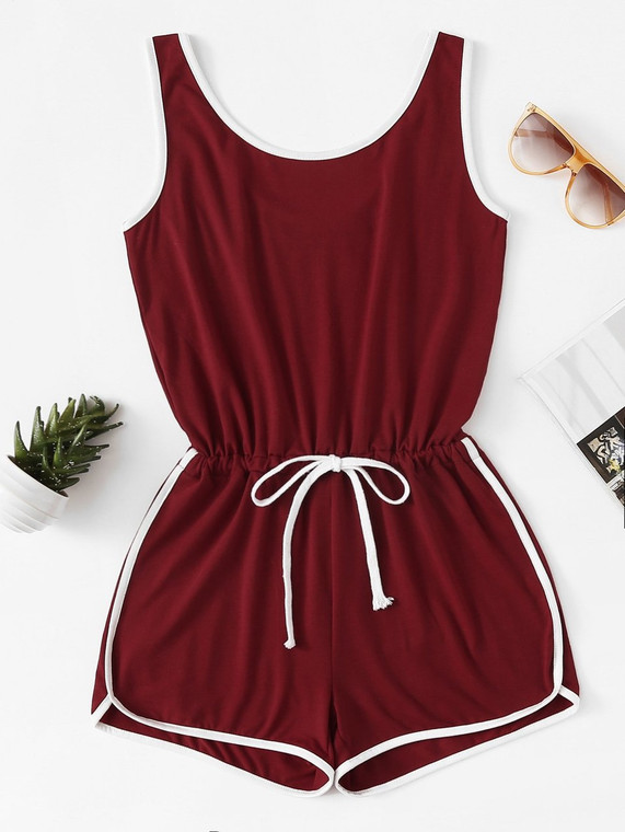 Fifth Avenue Women's ZOTT Women's Romper - Maroon