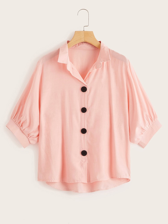 Fifth Avenue Women's UVA1310 Button Up Shirt - Pink