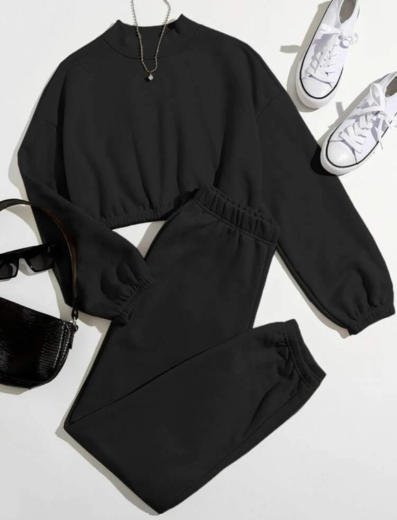 Fifth Avenue WTPS13 Mock Neck Sweatshirt and Jogger Pants Set
