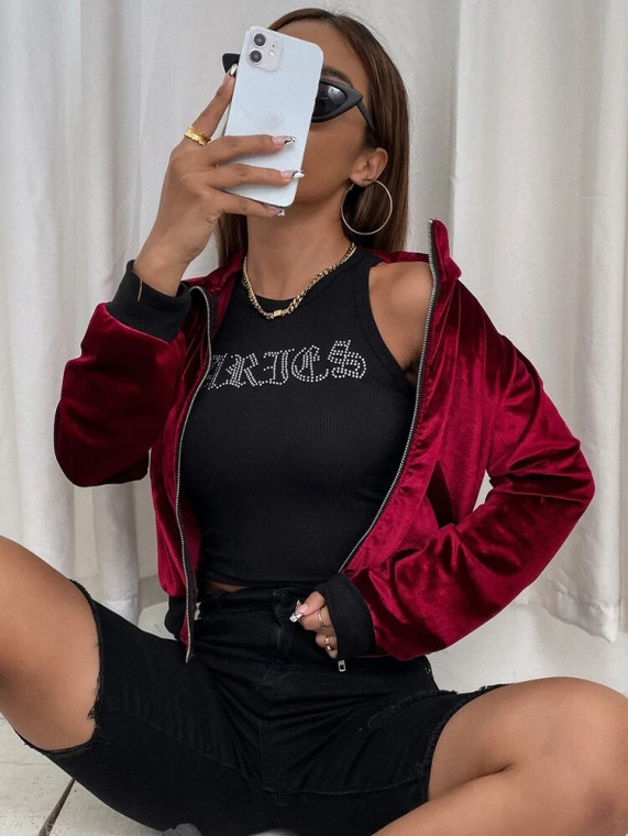 Fifth Avenue Velvet Zip Up Bomber Jacket FAVELJAC5