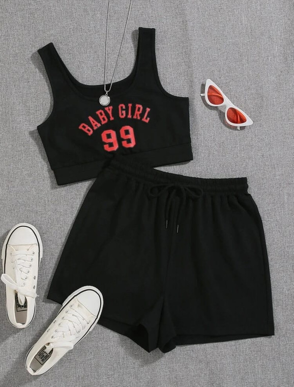 Fifth Avenue Women's WSNS60 Top and Shorts Set