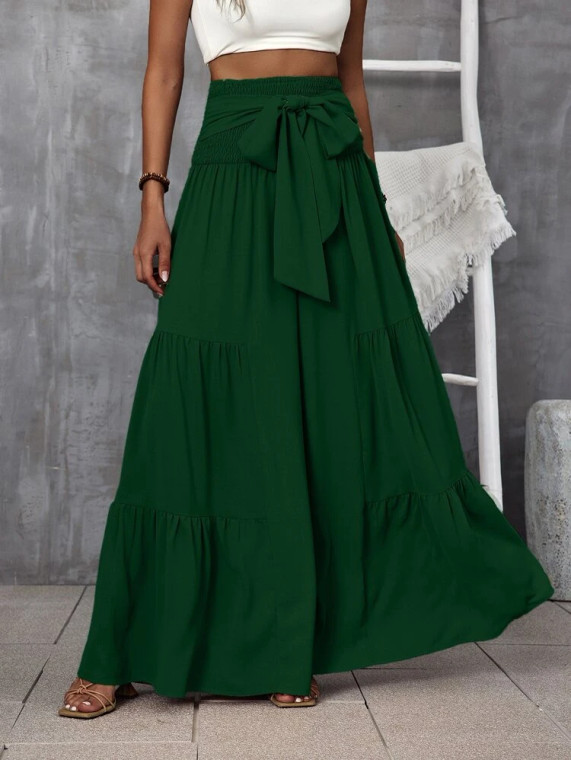Fifth Avenue Women's Tiered Detail Wide Leg Pants FAWLP31