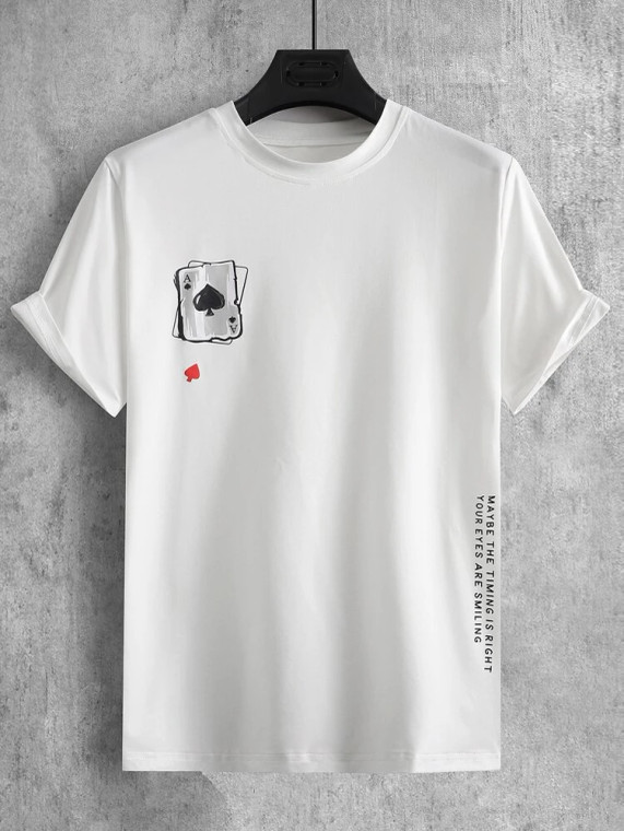 Fifth Avenue Cards Text Printed MIFT97 T-Shirt - White