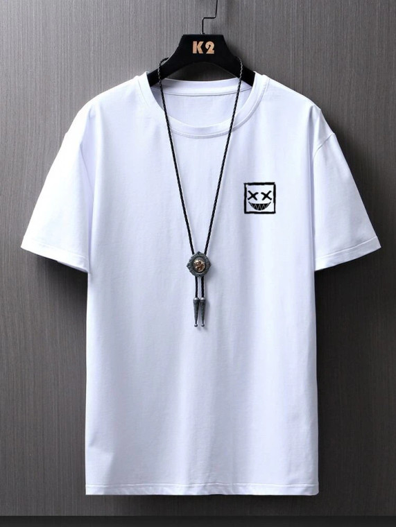 Fifth Avenue Smile Box Printed MIFT181 T-Shirt - White