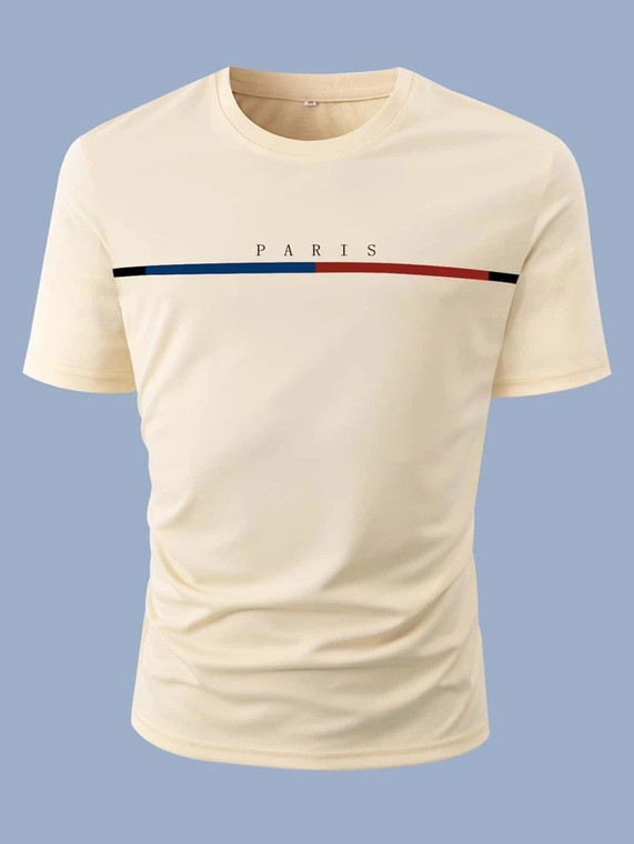 Fifth Avenue Paris Printed MIFT211 T-Shirt - Cream