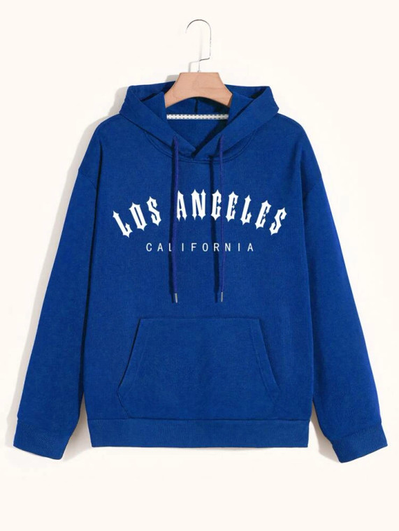 Fifth Avenue Printed Hoodie MIFT267 - Blue