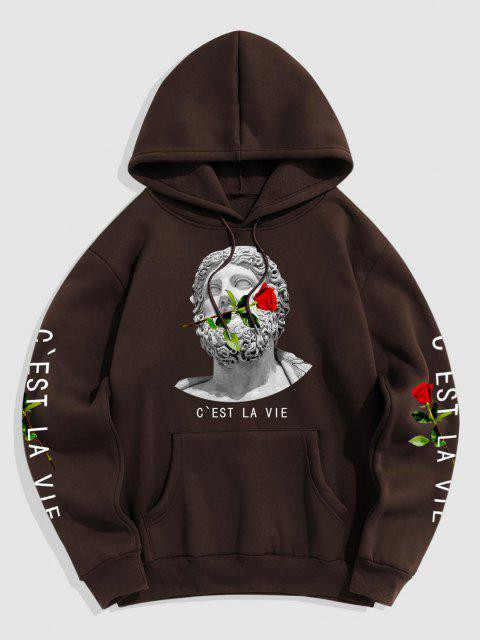 Fifth Avenue Printed Hoodie MIFT327 - Brown