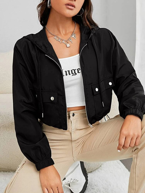 Fifth Avenue Button Detail Zip Jacket FA22W2