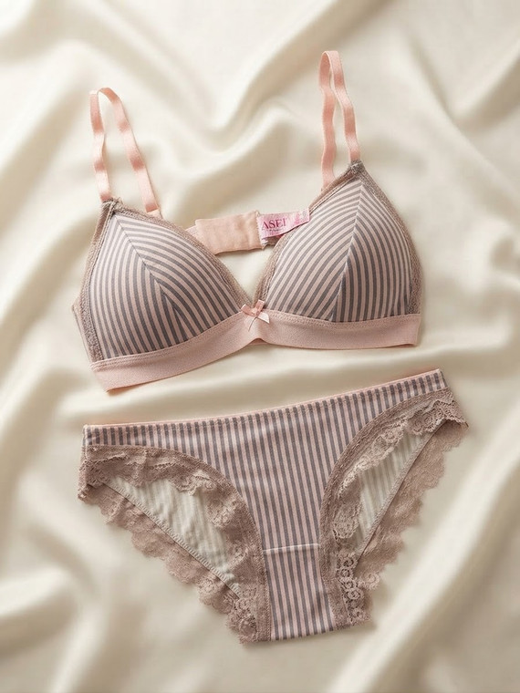 Lexi 2 Piece Lace Detail Bra and Underwear Set - LWTP47