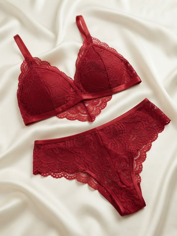 Lexi 2 Piece Lace Detail Bra and Underwear Set - LWTP21