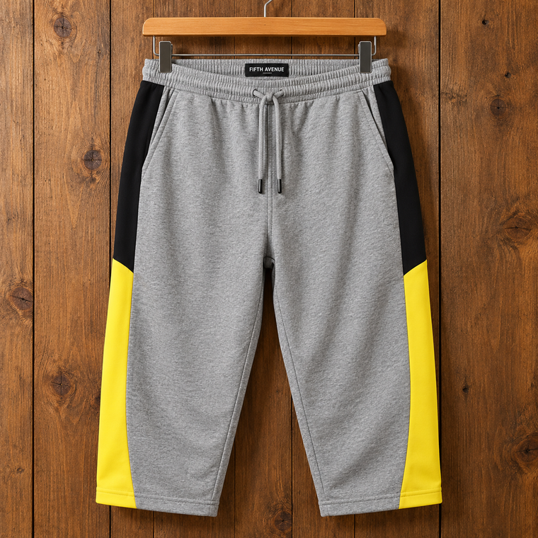 Fifth Avenue Mens FAM34SH3 Plain 3/4th Shorts