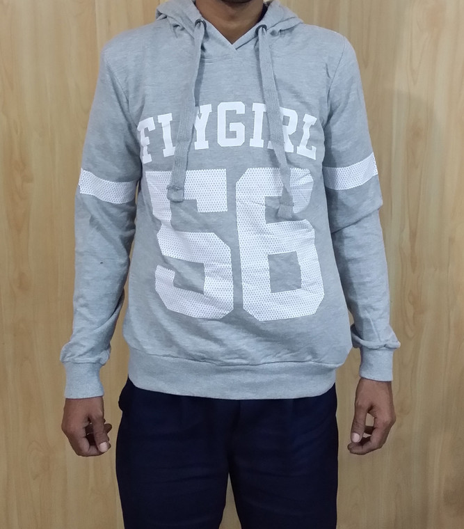 Fly Girl Pullover Grey Hoodie by Terranova