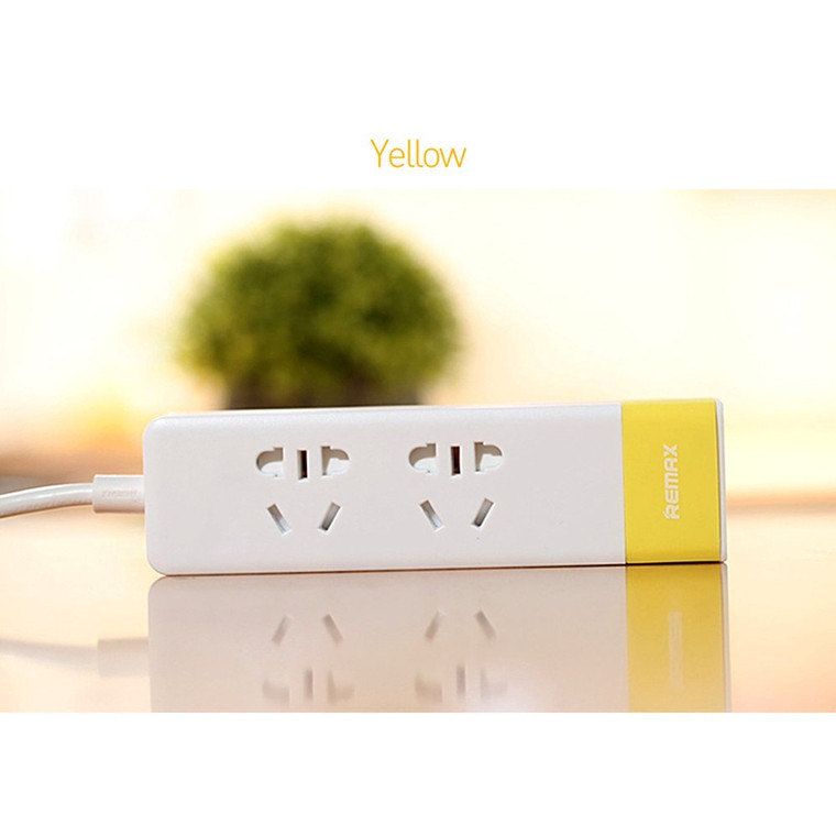 Remax 3 Usb Port Power Strip - Yellow