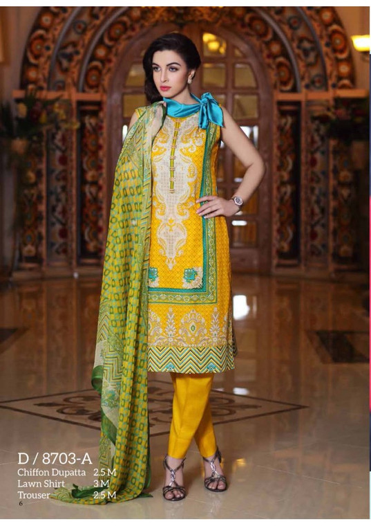 Rashid Tex Liza Krinkle Lawn Design 8703-A