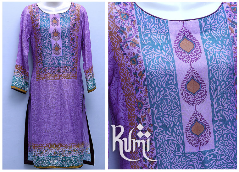 Purple Fever Stitched Kurti by Rumi