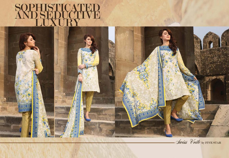 Five Star Swiss Voile Collection 2016 Design 167-B