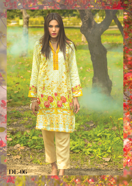 Al Karam Summer Fantasy Digital Lawn Design DL-06