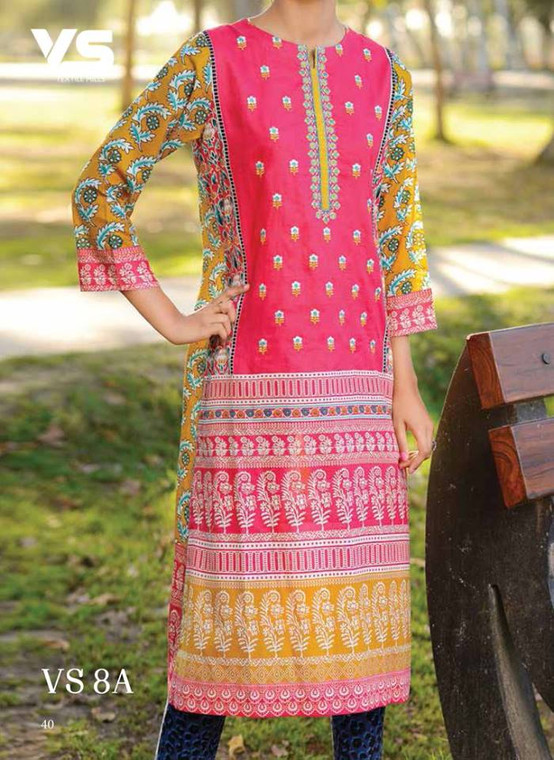 Wareesha Embroidered Kurti 2016 Design VS-8A