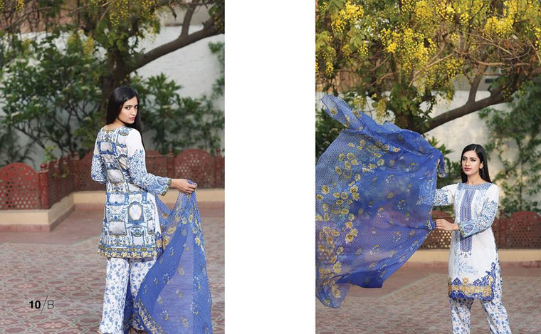 Rajbari Festive Lawn Collection Design 10B