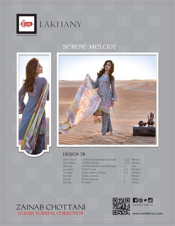 Zainab Chottani Luxury Formal Eid Collection Serene Melody B