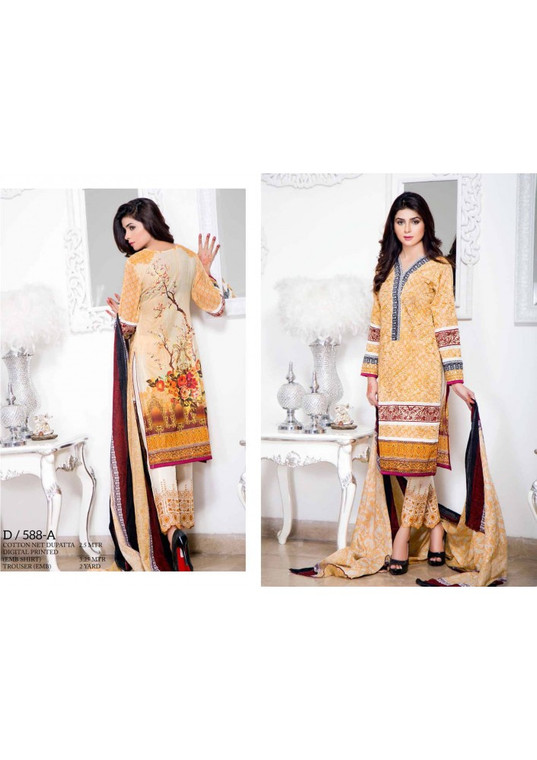 Monarca Digital Embroidered Festival Collection 588-A