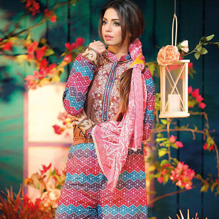 Amna Ismail Festival Collection - Pink - AIL-381-A