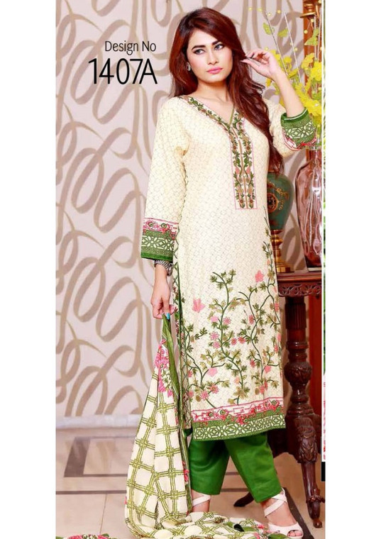 Gloria Khaddar Vol 1 2016 - Design 1407-A