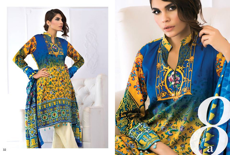 Al Zohaib Sunshine Bloom Cotton Silk Design 8A