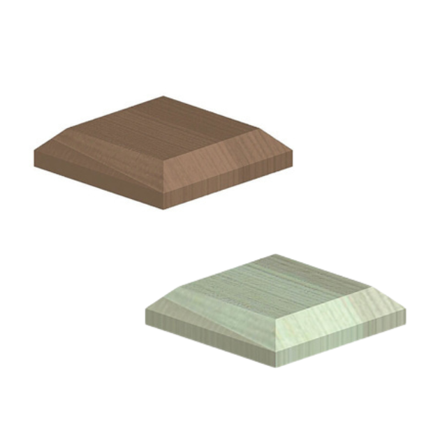 3 X 3 WOODEN POSTS CAPS - Listers Timber