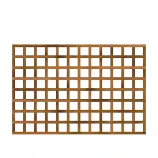 HEAVY DUTY SQUARE TRELLIS 6' X 4' BROWN