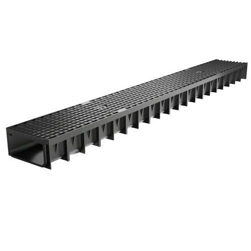 LITE AQUA DRAIN CHANNEL BLACK 55MM