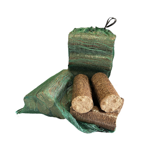 NETTED BAGS OF BRIQUETTES X8