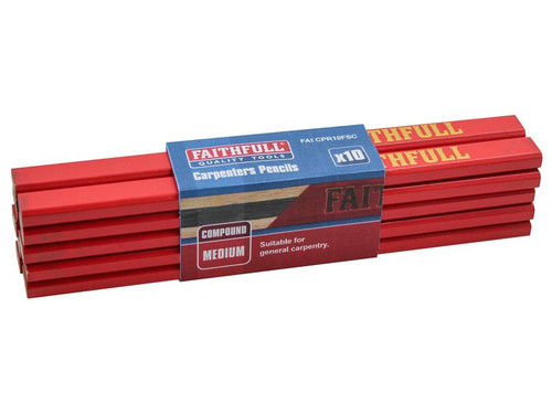 FAITHFULL CARPENTER'S PENCILS 10 FAITHFULL CARPENTER'S PENCILS 10