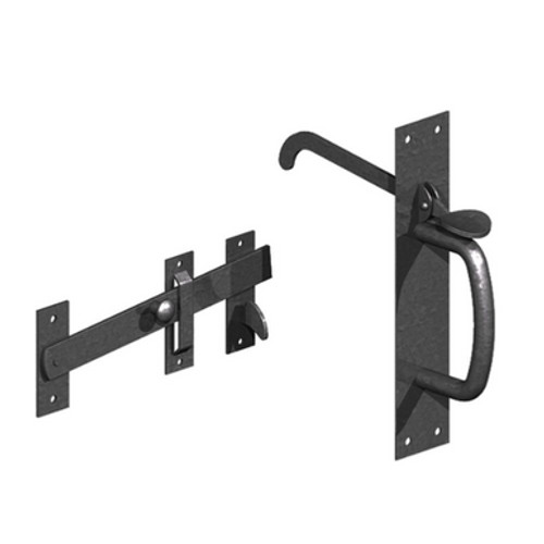 GATEMATE BLACK SUFFOLK LATCH LIGHT