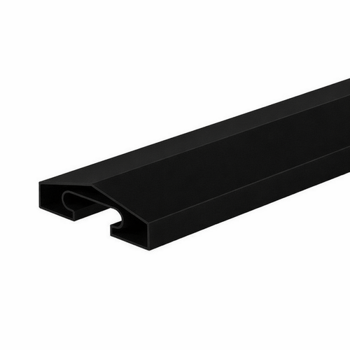 DURAPOST CAPPING RAIL 65MM 1.8M BLACK