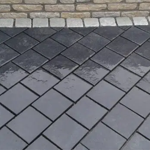 100 X 100 BLACK LIME COBBLES 40 - 60MM