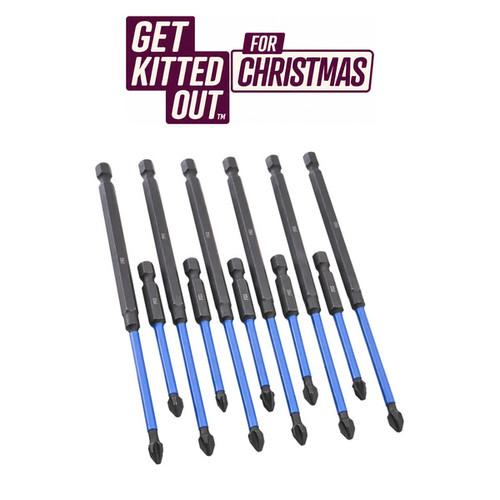 FAI/FUL IMPACT SCREWDRIVER BITS 12PC