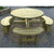 ROUND TABLE & BENCH SEAT