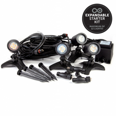 EL SMALL SPOTLIGHT STARTER KIT | 4 X 2W SPOTS, 100W TRANSFOR